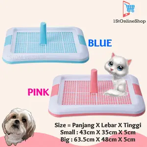 TEMPAT PIPIS TOILET HEWAN AJING KUCING PELIHARAAN TRAININGTRAY TATAKAN