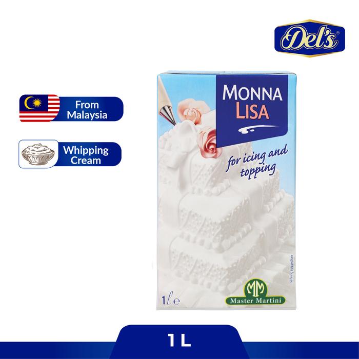 Gambar Krim Kocok non dairy- Whipping Cream UHT Monnalisa 1 liter dari Delsrecipes by Delisari Kota Administrasi Jakarta Barat Tokopedia