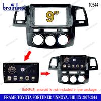 Gambar Frame Head Unit Toyota Fortuner Hilux Innova 9 Inch Manual AC Bingkai dari Brainbox Car and Home Kota Batam 2 Tokopedia