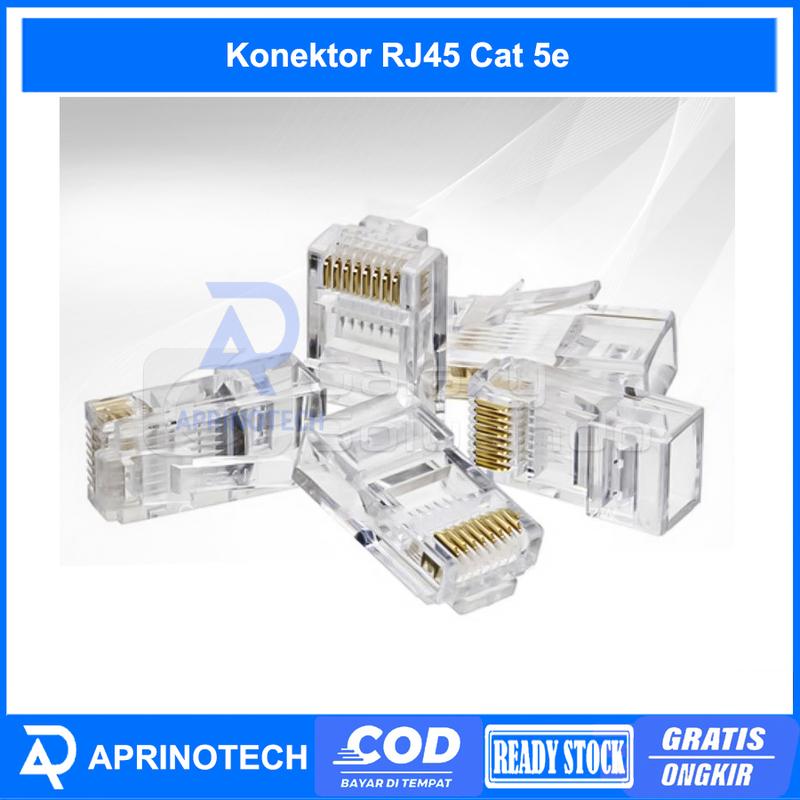 Kepala Rj45 Konektor RJ45 LAN Kepala Kabel UTP LAN RJ45 Connector RJ45 Satuan ...