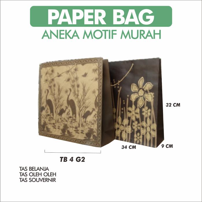 Gambar Tas Kertas Kraft Motif Belanja Hadiah Kado Souvenir 34 x 9 x 32 dari Rahmah Tas Kertas dan Kemasan Kab. Sleman 5 Tokopedia