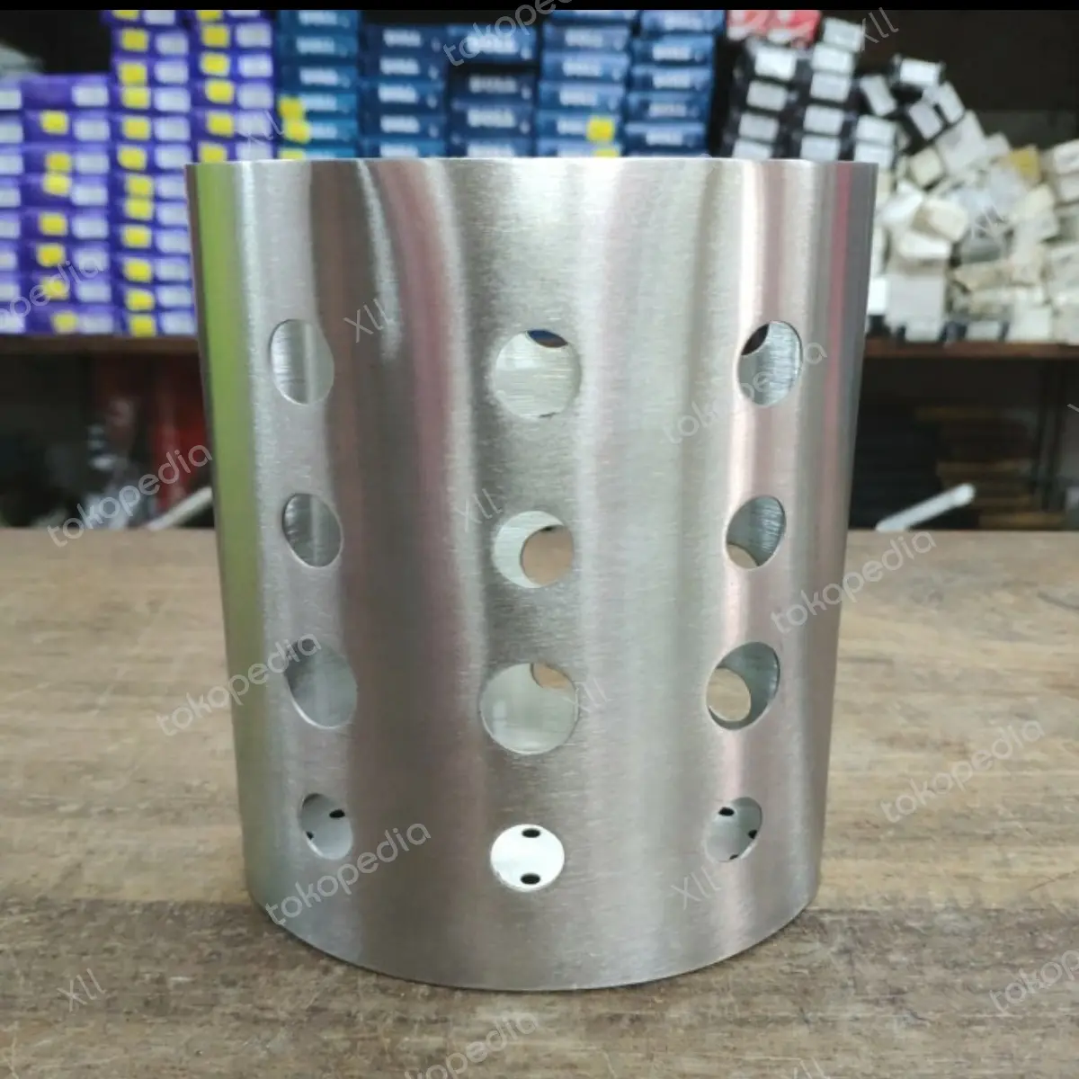 SUBRON TS~03 Stainless Cutlery Holder Ø8 Cm Tempat Sendok Garpu OVAL