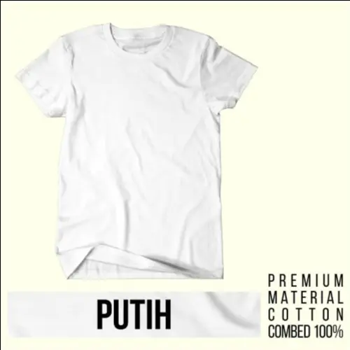 kaos polos katun combed asli 1