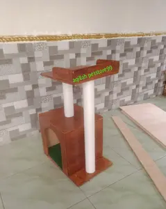 cat tree condo type 1 pintu motiv plisture uk 30cm tiang 70cm