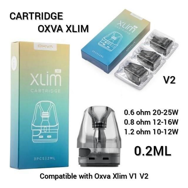 oxva xlim cartridge v2 Jual SATUAN Cartridge OXVA XLIM V2 1.2 Ohm Catridge Pod Replacement Slim -  Kota Administrasi Jakarta Barat - Vapesis