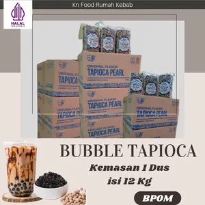 Bubble Tapioka Black 1 DUS Tapioca Pearl bubble 12 KG KHUSUS REX JNE