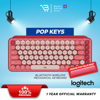 Gambar Logitech POP Keys Wireless Mechanical Emoji Keyboard - Heartbreak Rose dari Blisatu.id Kota Administrasi Jakarta Pusat 1 Tokopedia