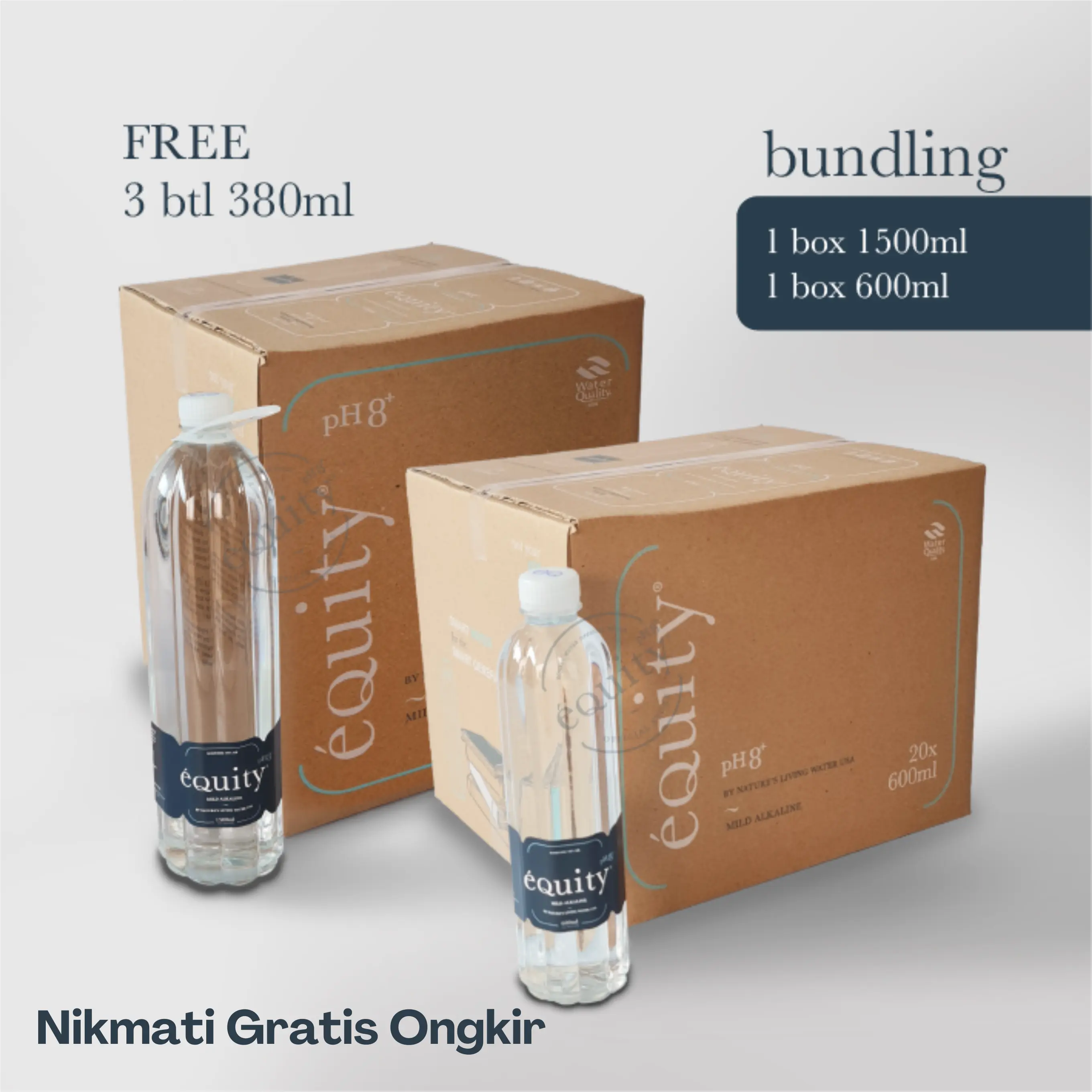 PROMO BUNDLING! EQUITY Water 1500 ml + 600 ml