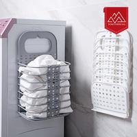 Gambar FOLDABLE LAUNDRY ORGANIZER KERANJANG LIPAT GANTUNG PENYIMPANAN PAKAIAN - Putih dari Toso Mart Kota Administrasi Jakarta Pusat 3 Tokopedia