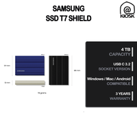 Gambar Samsung T7 SHIELD 4TB / PORTABLE SSD / USB 3.2 / Garansi 3 Tahun - Black dari @kiosk Kota Administrasi Jakarta Barat 2 Tokopedia