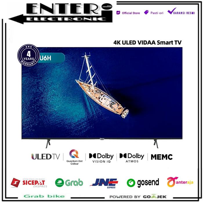 Gambar HISENSE ULED SMART TV 4K UHD 55 65 INCH DOLBY VISION ATMOS 55U6H 65U6H - 65 INCH dari Enter Electronic Kota Tangerang Selatan Tokopedia