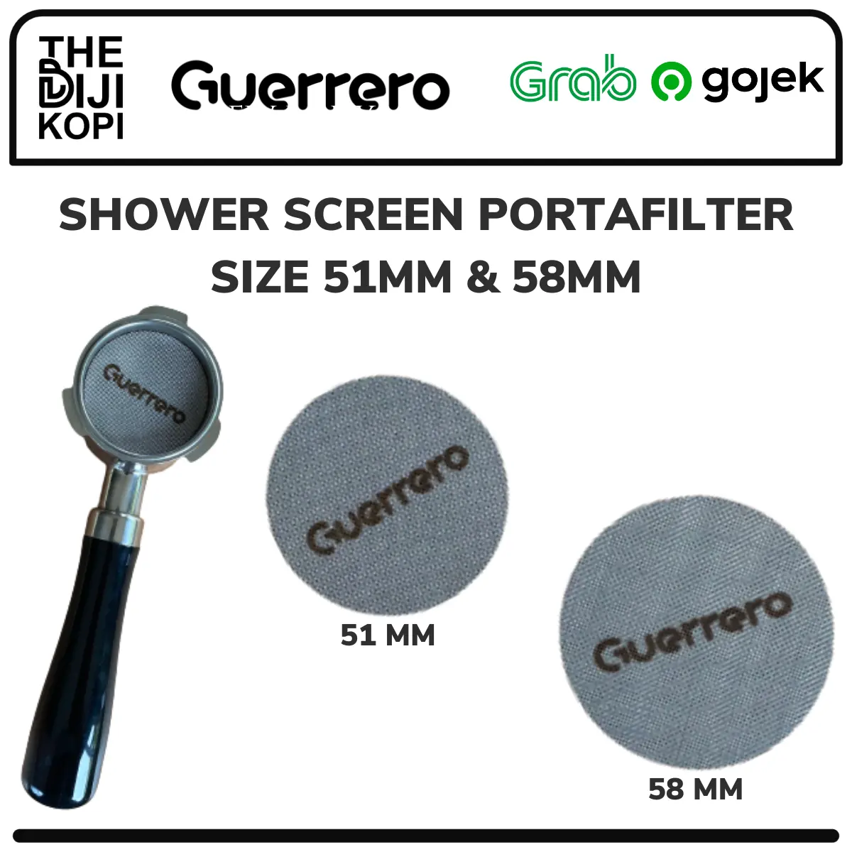 Portafilter Shower Screen Mesin Espresso 51 mm 58 mm - Puck Screen