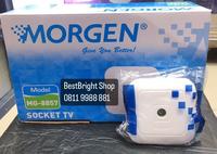 Gambar MORGEN MG-8857 Stop Kontak Single Socket TV - SNI dari BestBright Store Kota Administrasi Jakarta Pusat 1 Tokopedia