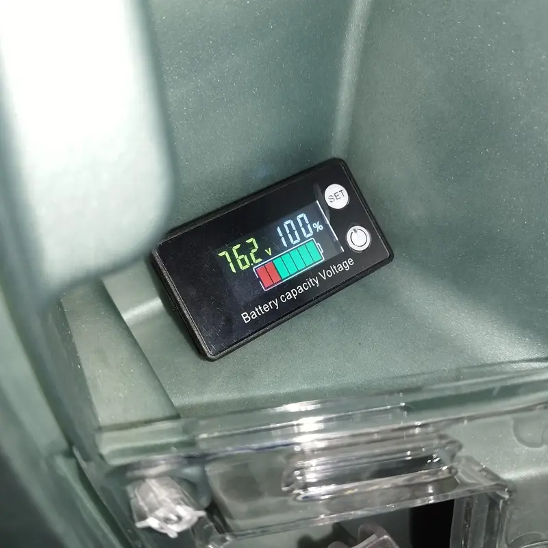 SUPNOVA Battery Capacity Indicator DC 8V-100V dan Temperature 2