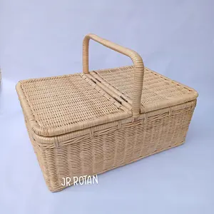 Keranjang Piknik Rotan Jumbo