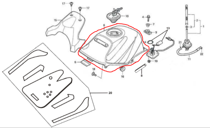 Gambar Cover Body Tangki Bensin Viar Vix R 150 cc Tank Comp Fuel Vixr 150 cc dari Dua Saudara Motor - Viar Kab. Indramayu Tokopedia