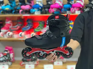 Cover Boot Sepatu Roda Inline Skate Hitam MI2