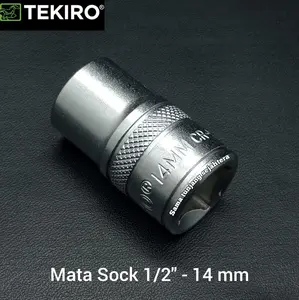 TEKIRO MATA SOCK SQ 1/2" 14 MM - KUNCI SOK HAND SOCKET 14MM