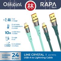 Gambar RAPAtech DC7072 - LINE CRYSTAL I - USB-A to Lightning Data Cable 2.4A - Tosca dari RAPAtech Jakarta Kota Administrasi Jakarta Barat 1 Tokopedia