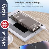 Gambar RAPAtech PB2021 - ORIGIN CRYSTAL II - QC 22.5W LED 10000 mAh Powerbank - PB2021 dari RAPAtech Jakarta Kota Administrasi Jakarta Barat 2 Tokopedia
