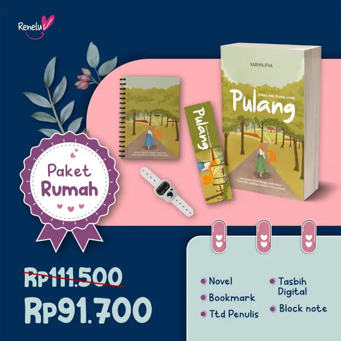 Gambar PRE ORDER - SELALU ADA RUANG UNTUK PULANG - KARIMA IFHA - RENELUV - BU - PO SOON dari bumifiksipadang Kota Padang 3 Tokopedia