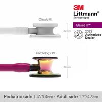 Gambar 3M Cardiology IV#6241 (Raspberry Tube, Black Stem, Rainbow) 3M Littman dari 3M Littmann Store Jakarta Barat 2 Tokopedia