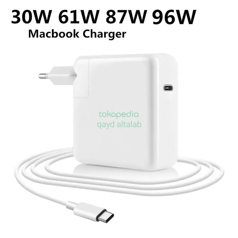 Adapter Charger MacBook Pro 13 15 16 Air 13 2018 2019 2020 30W 61W 87W 0