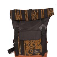 Gambar Backpack Etnik Tenun Fold (ransel) - Biru dari Manikan Kab. Gianyar 1 Tokopedia