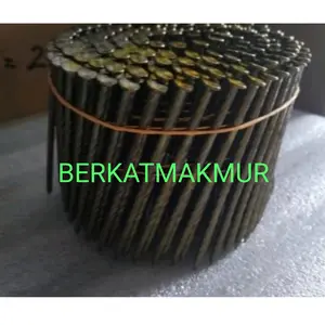 Paku Palet Ulir 90mm Coil Nail Paku Tembak 9cm FS90W1 Pallet Nailer