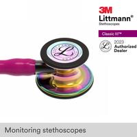 Gambar 3M Cardiology IV#6241 (Raspberry Tube, Black Stem, Rainbow) 3M Littman dari 3M Littmann Store Jakarta Barat 3 Tokopedia