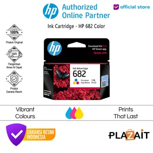 Ink Cartridge - HP 682 Tri-color 3YM76AA Original & Baru
