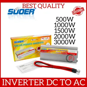 Original SUOER Power Inverter Solar 500W 1000W 2000W 3000W 12VDC to AC