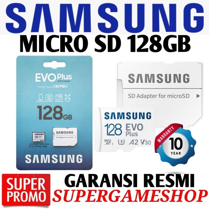 Gambar Memory Card Micro SD 128GB - Micro SD 128GB Samsung Micro SD 128GB - SAMSUNG 128GB dari Super-Gameshop.id Kota Administrasi Jakarta Pusat Tokopedia