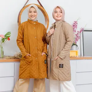 Jaket Jacket Wanita Cewek Panjang Muslimah Hijaber Long Hijacket BLV