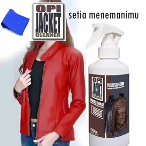 pembersih jaket kulit dari jamur dan kotoran tanpa cuci dan pengkilap (cairan cleaner pembersih jaket) JKT08