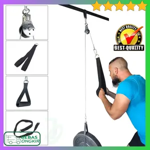 Alat Fitnes Gym Katrol Angkat Beban Pulley Cable Arm JBryant - J3140