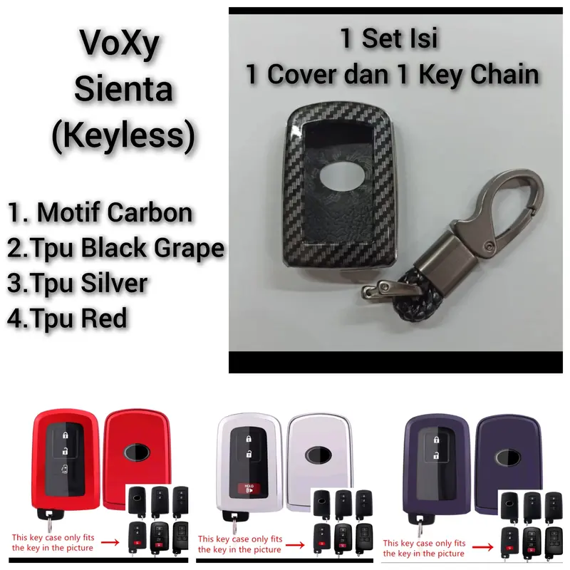 cover key casing sarung kunci carbon voxy toyota sienta 0