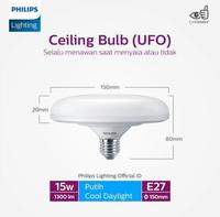 Gambar Lampu Led UFO / Ceiling Bulb PHILIPS Mycare 15 Watt e27 6500K Putih dari SumberListrik Kota Makassar 3 Tokopedia