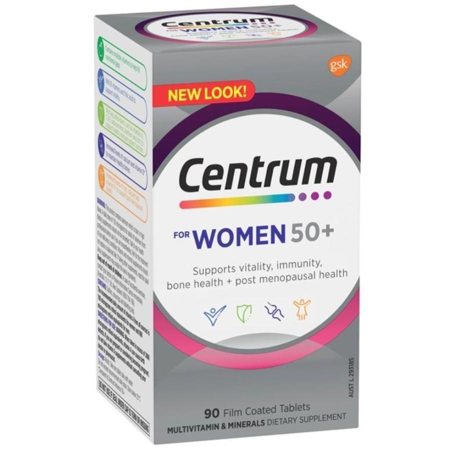 Centrum Women 50+ 90 Tab Vitamin Tulang Menopause Wanita 50 +