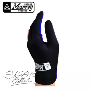 Sarung Tangan Billiard 2 Sisi - Black-Blue - Murrey Billiard Glove