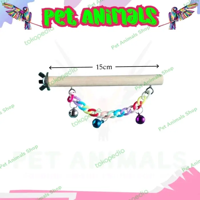 Tangkringan rantai Lonceng, small parrot, accesories kandang