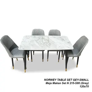 Meja Makan Marmer-Meja Makan Mewah-Meja Neolith-NORWEY SET
