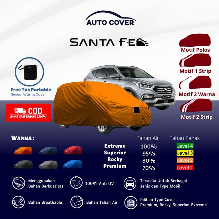 Gambar Autocover Cover Mobil Hyundai Santa Fe Car Premium Rocky Superior Extr - Premium, Hitam dari OfficialAutoCoverIndonesia Kab. Bandung Tokopedia