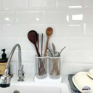 Tempat Sendok Estetik/Tempat Sendok Garpu - Double