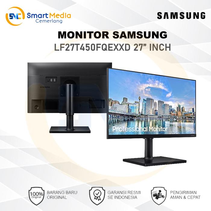 Gambar Monitor Samsung 27" LF27T450FQEXXD 75Hz FHD IPS Bezel-less Monitor dari Smart Media Computer Kota Makassar Tokopedia