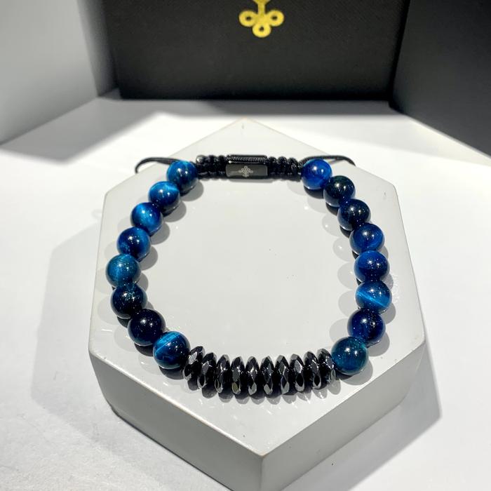Gambar Nine Worlds Einherjar Bracelet NW-00413 Gelang Batu Alam blue Tiger eye Pria wanita dari Nine Worlds Kota Administrasi Jakarta Barat Tokopedia