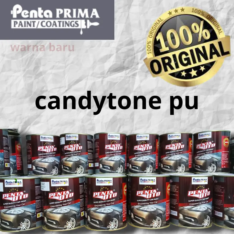 cat candy tone penta pu/candytone penta oto red,blue,pink terlaris