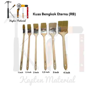 Kuas Cat Bengkok Eterna |Kuas Bengkok RB |Kuas Pembersih Mesin Panjang