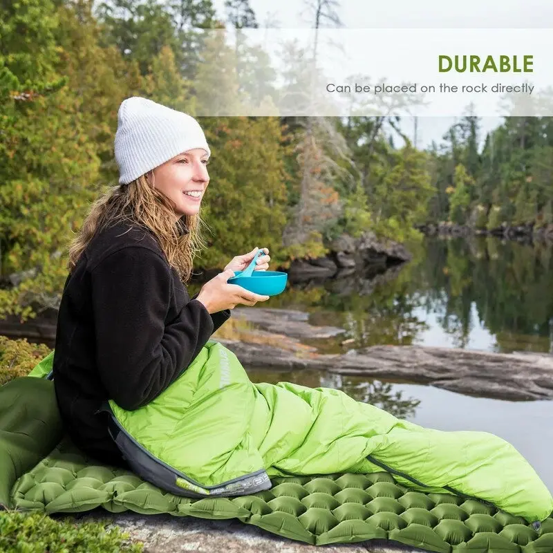 Inflatable Bed Rhombus Sleeping Bag / Kasur Tidur Lipat Matras Angin 4