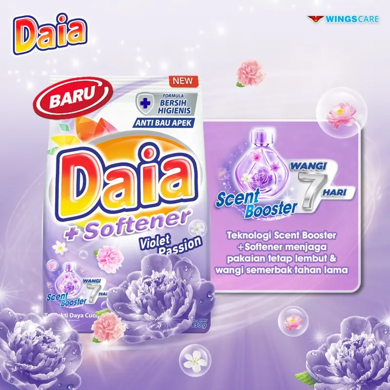 Daia Deterjen Bubuk Violet Blossom 4 kg 2